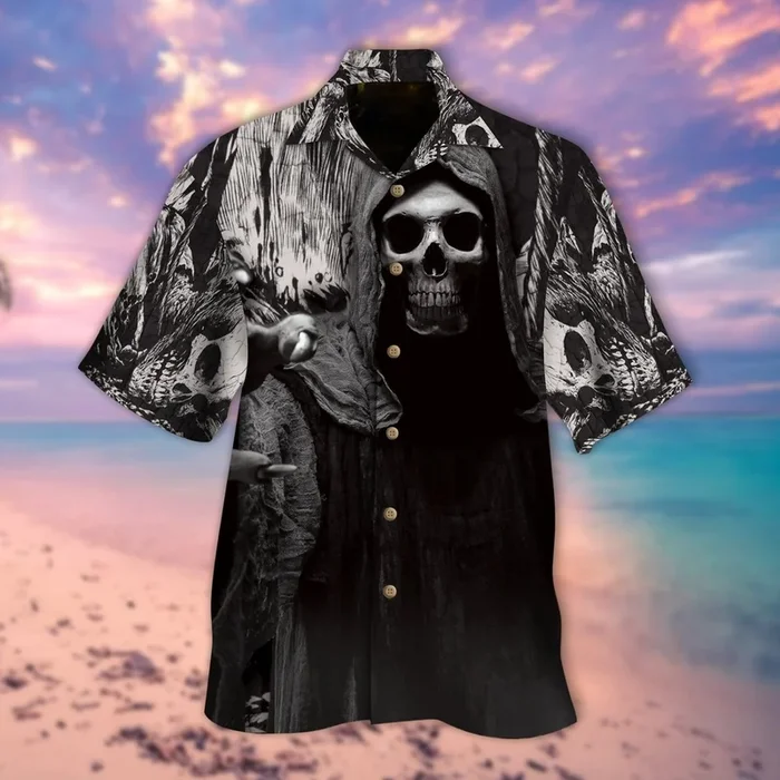 Death Coming Hawaiian Shirt- For men and women – Fanshubus – Fanshubus.com