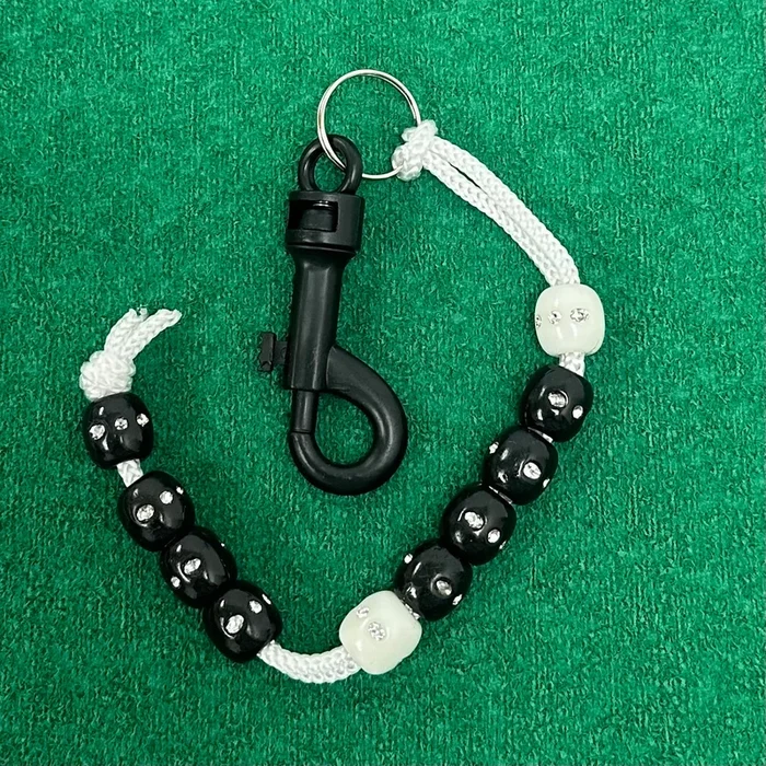 Deluxe Black Rhinestone Golf Bead Score Counter *LAST CALL*