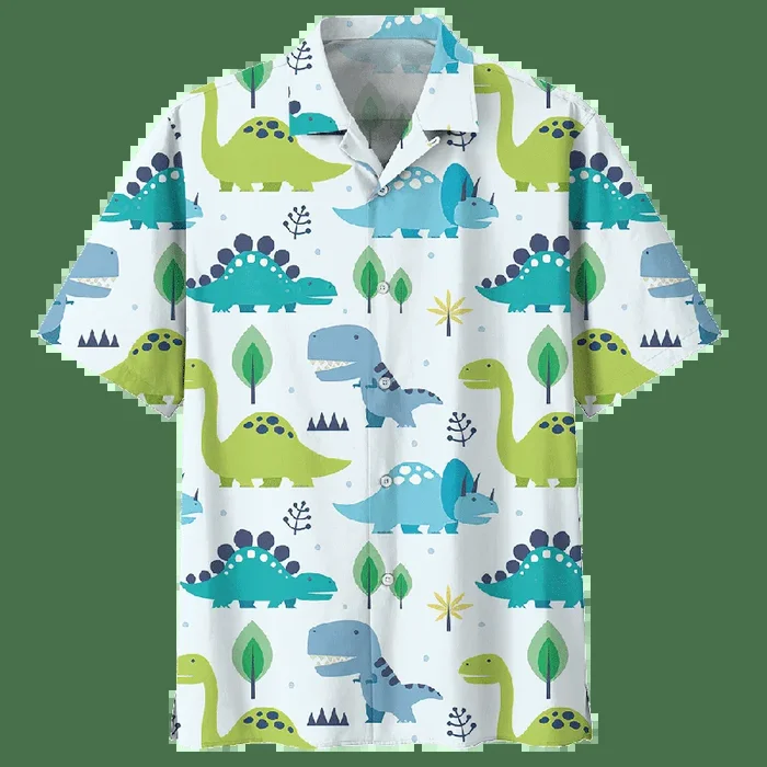 Dinosaur Hawaiian Shirt 1- For men and women – Fanshubus – Fanshubus.com