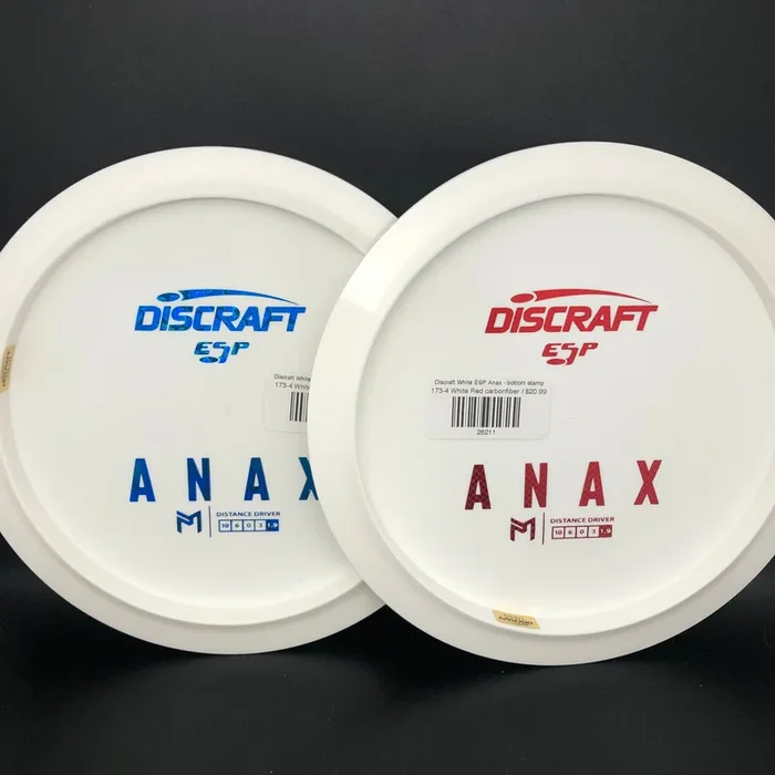 Discraft White ESP Anax – bottom stamp