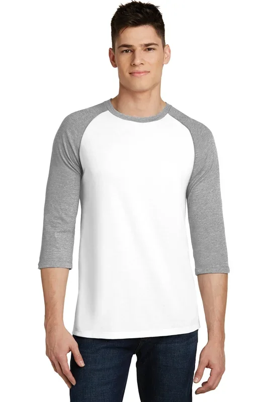 District Men’s Very Important Tee 3/4-Sleeve Raglan. DT6210