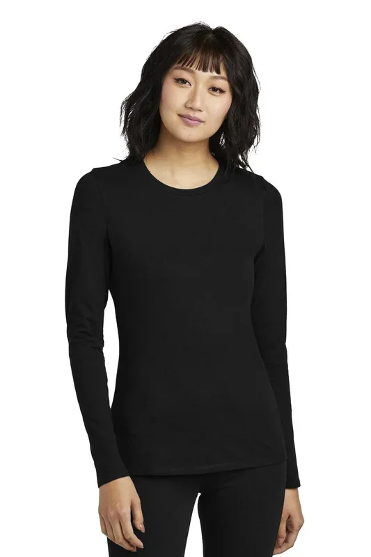 District Women’s Perfect Blend CVC Long Sleeve Tee DT110