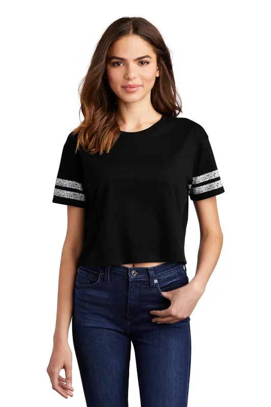 District Women’s Scorecard Crop Tee DT488