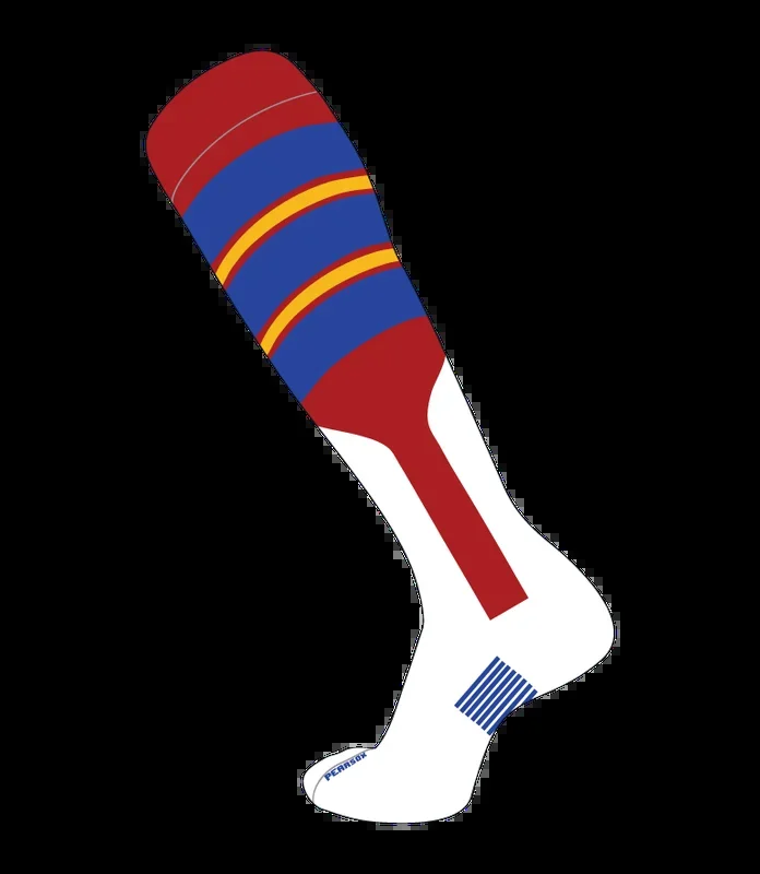 Doubleplay Socks Pattern E – Custom Baseball Knit Socks