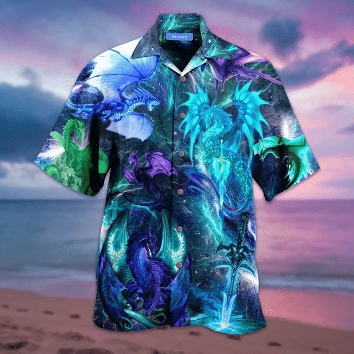 Dragon Galaxy Cosmos Hawaiian Shirt – For Men and Women – Fanshubus – Fanshubus.com