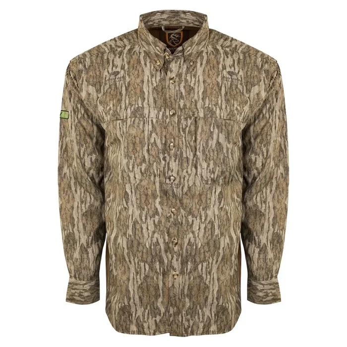 Drake Long Sleeve Mesh Back Flyweight Shirt with Agion