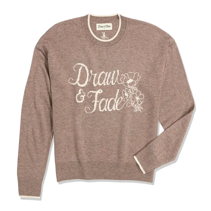 Draw & Fade Cameron Crewneck Golf Sweater Tan – FW25 Women