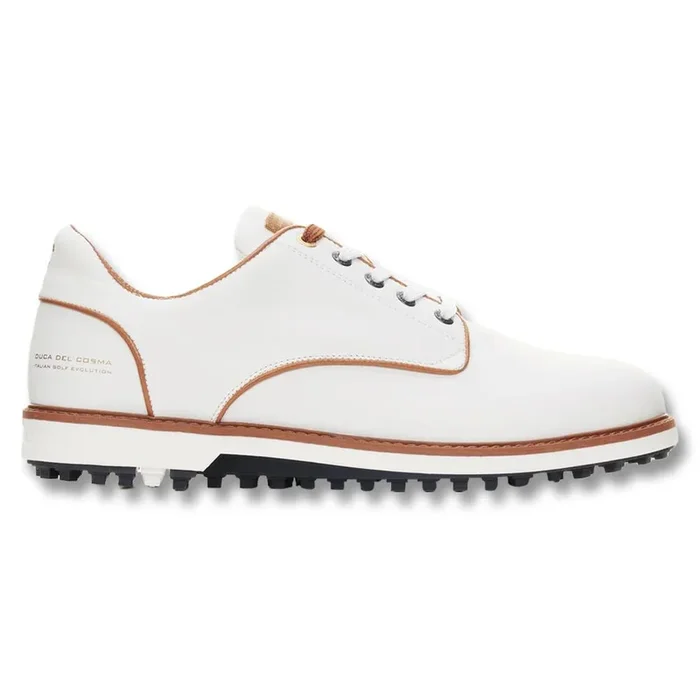 Duca Del Cosma Golf Elpaso Spikeless Golf Shoes White – 24 Men