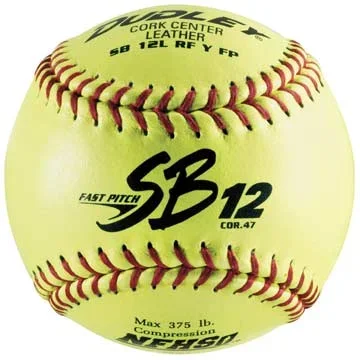 Dudley NFHS 12″ Yellow .47/375 Softball – Dozen