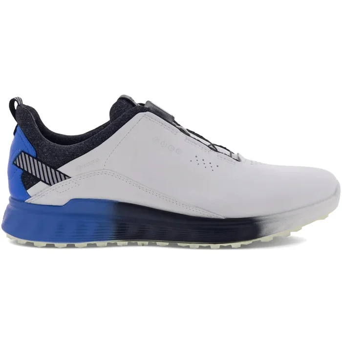 ECCO S-Three Gore-Tex BOA Spikeless Waterproof Shoes – White/Regatta