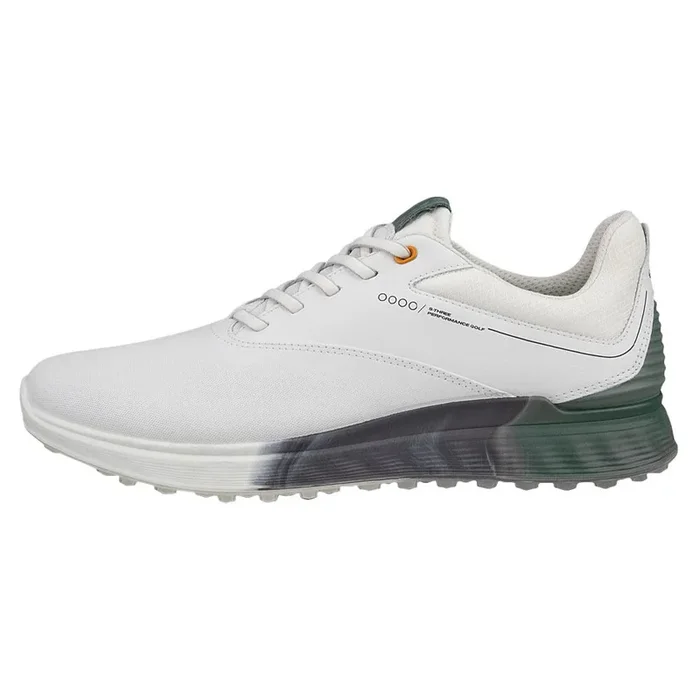 ECCO S-Three GTX Spikeless Golf Shoes White – SS23 Men