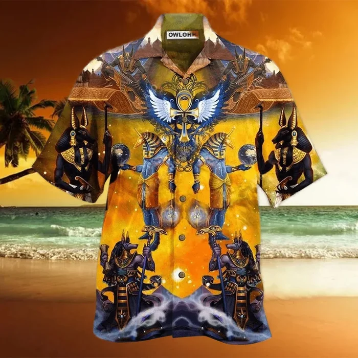 Egypt Gold With Vintange Limited Edition Hawaiian Shirt – Fanshubus – Fanshubus.com