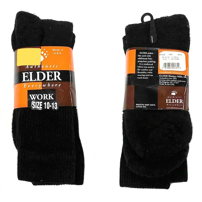 Elder Hosiery 131 Work Socks-Size 10-13