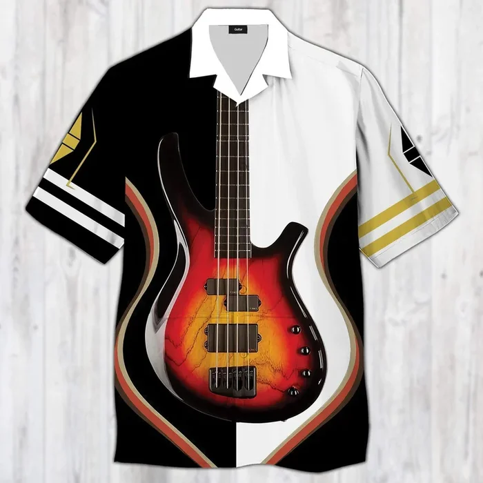 Electric Guitar Stratocaster Hawaiian Shirt- For men and women – Fanshubus – Fanshubus.com