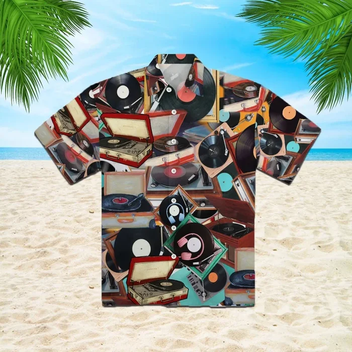 Every Sha-la-la Melody On Record Players Hawaiian Shirt – Unisex – Full Size – Adult – Colorful – Fanshubus.com