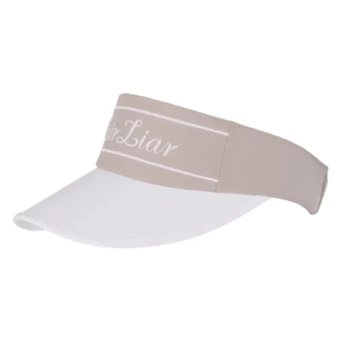 Fairliar Logo Embroidered Golf Visor Beige – SS25 Women