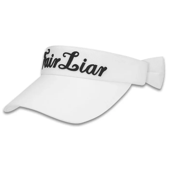 Fairliar Ribbon Sun Golf Visor White – 24 Women
