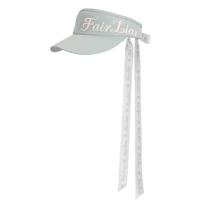 Fairliar Side Logo Wide Ribbon Golf Visor Mint – SS25 Women