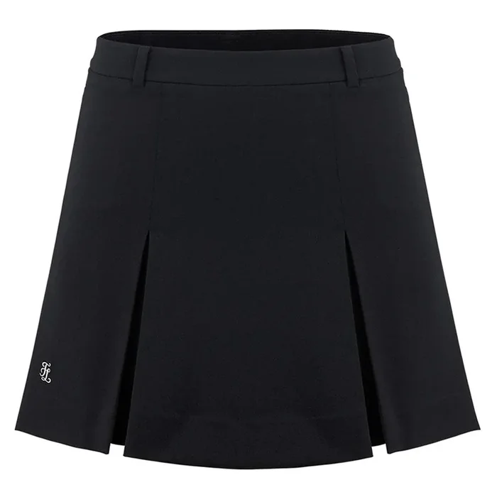 Fairliar Signature Wide Pleats Golf Skirt Black – FW23 Women