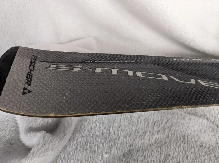 Fischer S-Move HTR Skis w/Marker Bindings Size 140 Cm Color Gray Condition Used