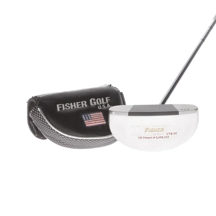 Fisher Classic Tour Series CTS-3C Mens Right Hand Putter 34″ Mid-Mallet – 2 Thumb