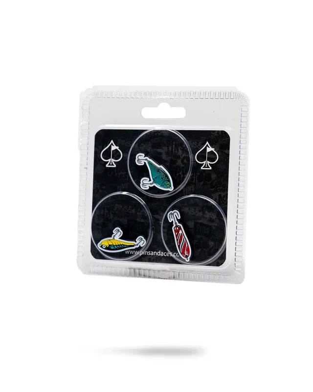 Fishing Lures Ball Markers – 3 Pack