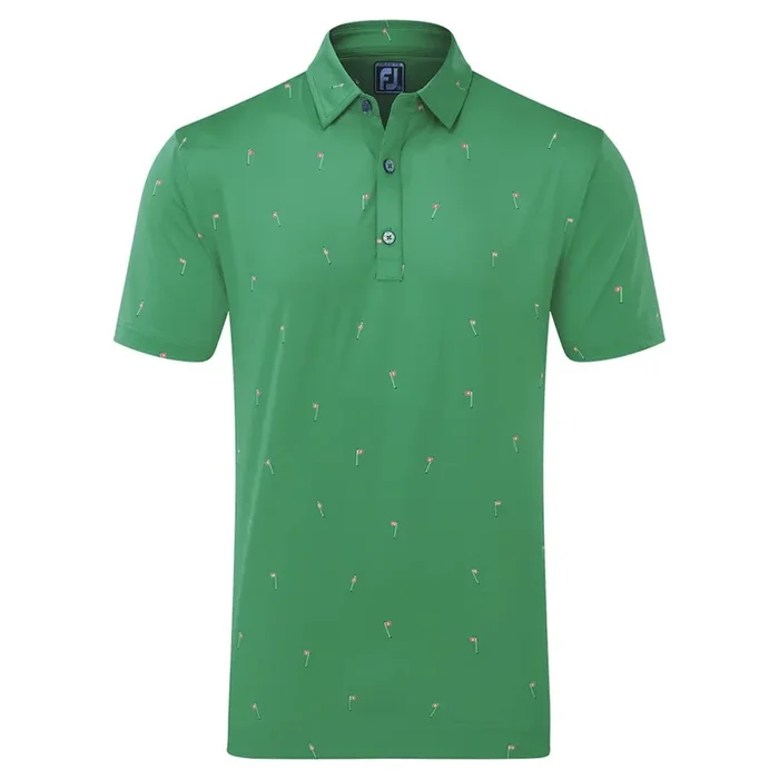 FootJoy 18 Holes Lisle Polo Shirt – Sea Green