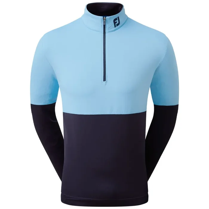 FootJoy Colour Block 1/4 Zip Pullover – True Blue/Navy