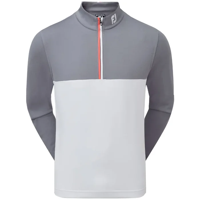 FootJoy Colour Block Chill Out 1/4 Zip Pullover – Graphite/White