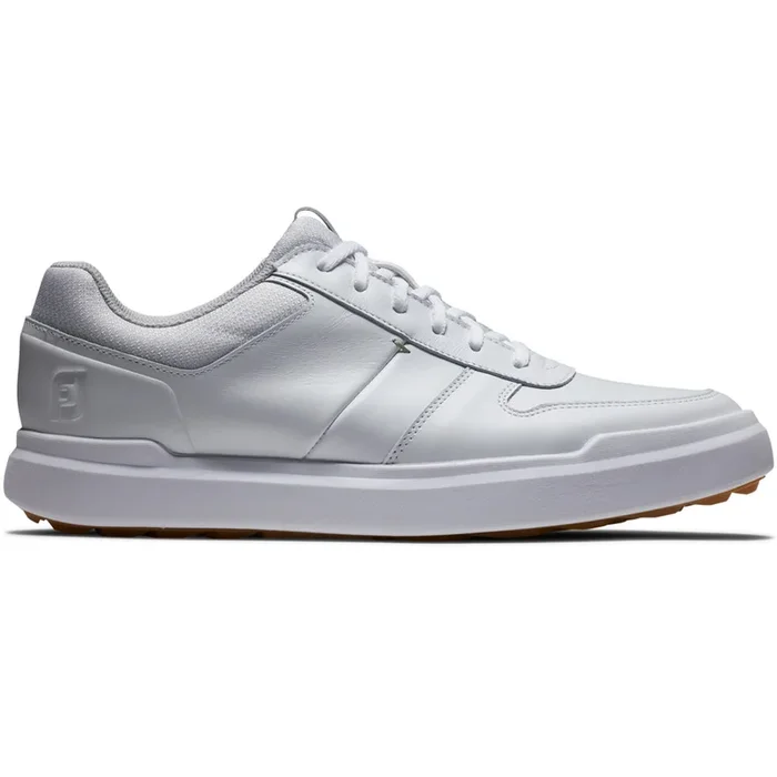 FootJoy Contour Casual Spikeless Waterproof Shoes – White/White/Grey