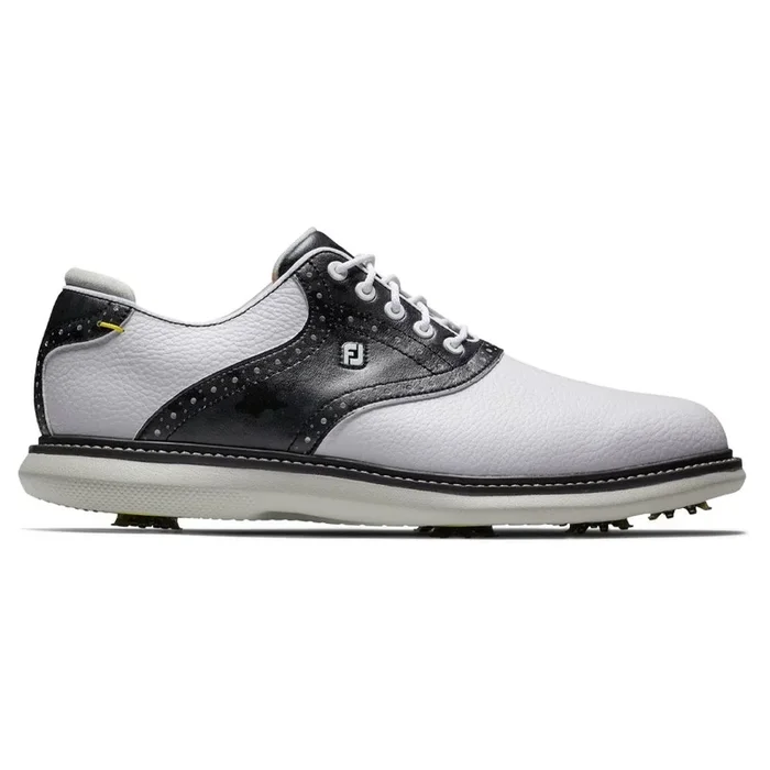 FootJoy FJ Traditions Golf Shoes White/Black Camo – 24 Men