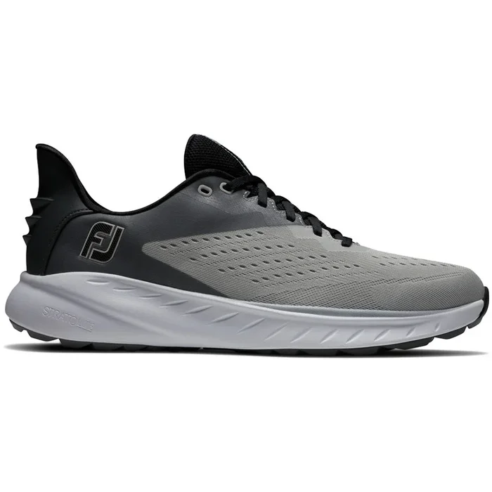 FootJoy Flex XP Spikeless Waterproof Shoes – Grey/White/Black