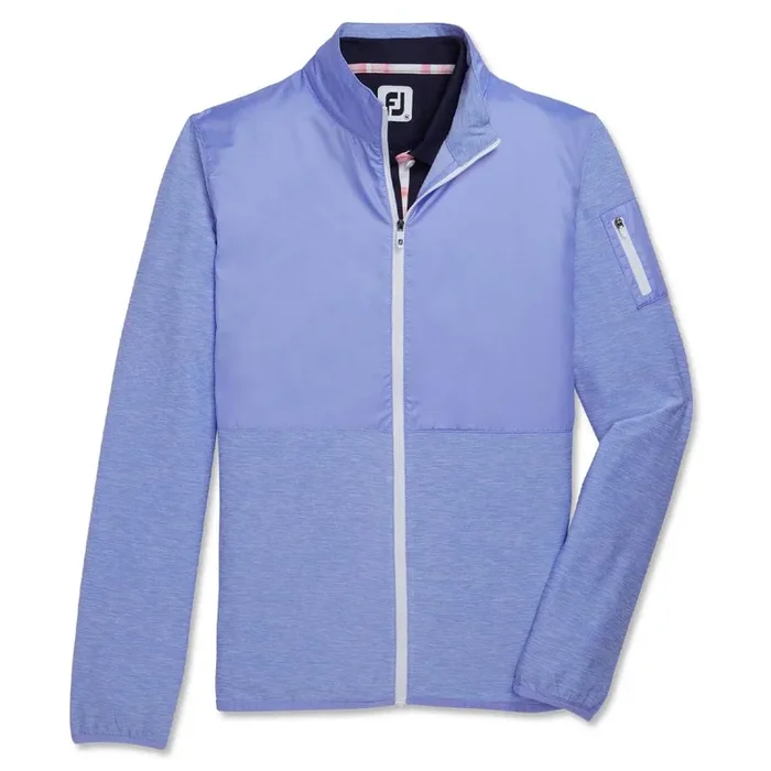 FootJoy Full-Zip Spacedye Mid Layer Golf Jacket Violet – FW23 Women