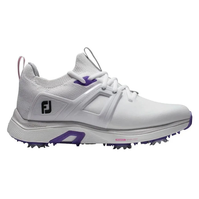 FootJoy HyperFlex Golf Shoes Previous Season Style White/White/Gray – 23 Women