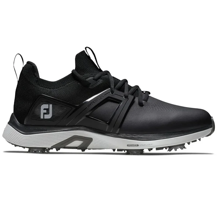 FootJoy Hyperflex Spiked Waterproof Shoes – Black/White/Grey