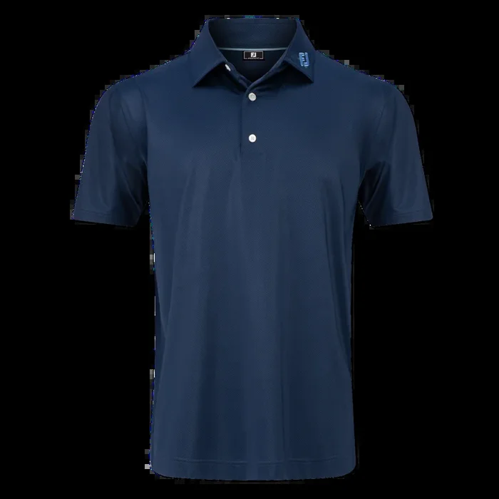 FootJoy Men`s Tonal Dot Print Lisle Golf Polo