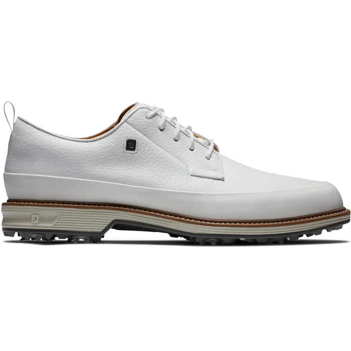 FootJoy Premiere Series Field LX Spiked Waterproof Shoes – White/Grey