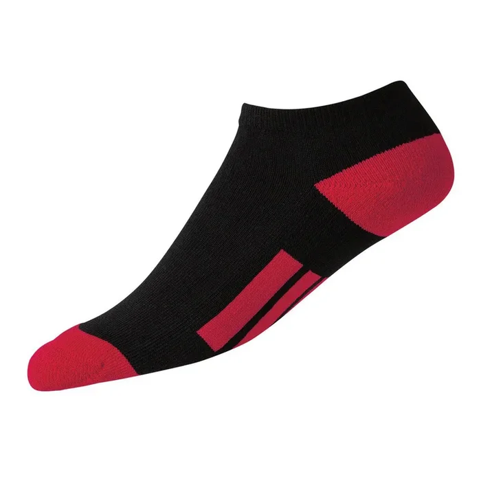 FootJoy ProDry Lowcut Junior Socks – Black/Red