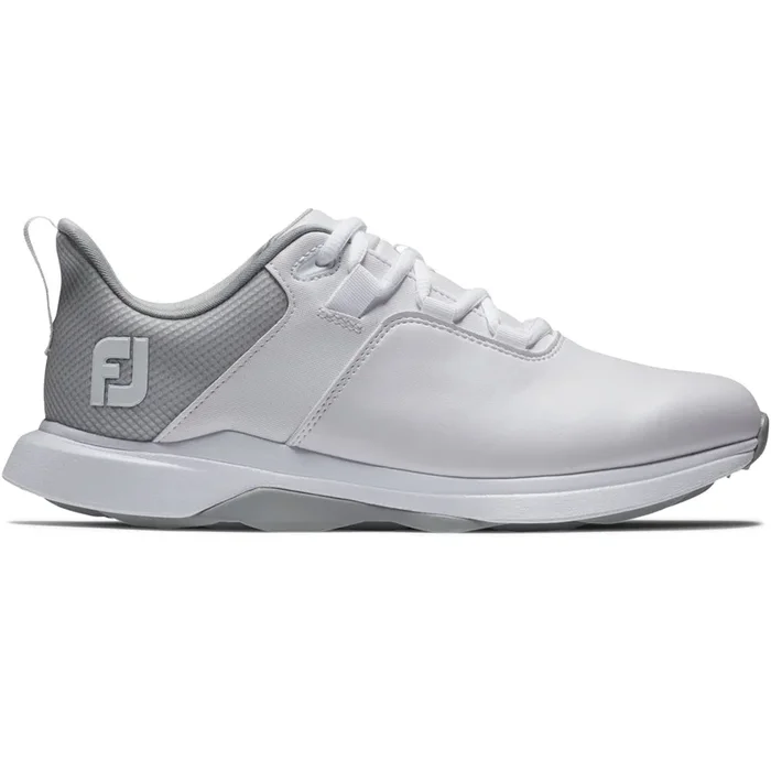 FootJoy ProLite Womens Spikeless Waterproof Shoes – White/Grey