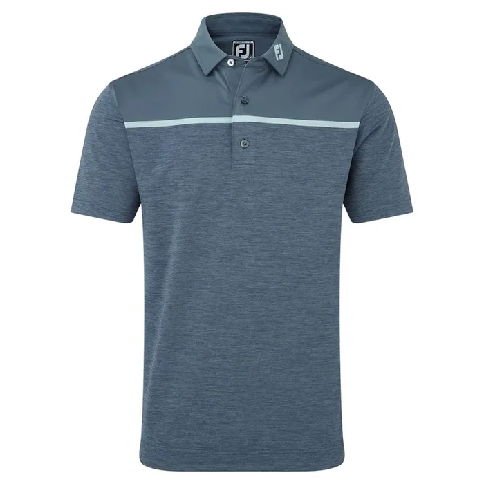 FootJoy Space Dye Block Lisle Polo Shirt – Bluestone