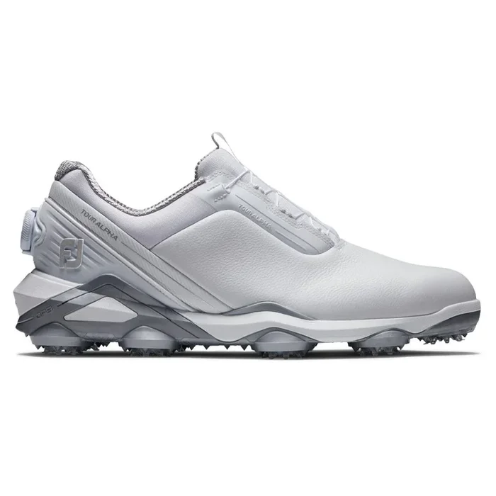 FootJoy Tour Alpha BOA Golf Shoes Previous Season Style White/Gray – 24 Men