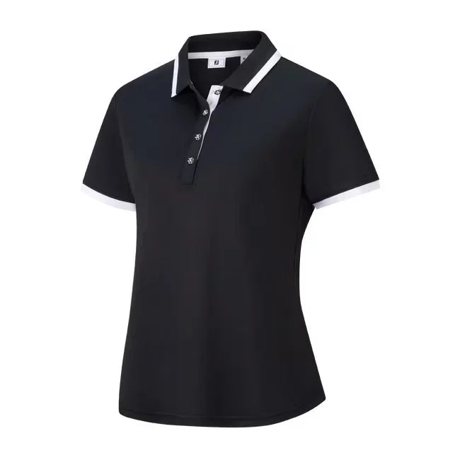 FootJoy Women’s Stretch Pique Trim Solid Shirt
