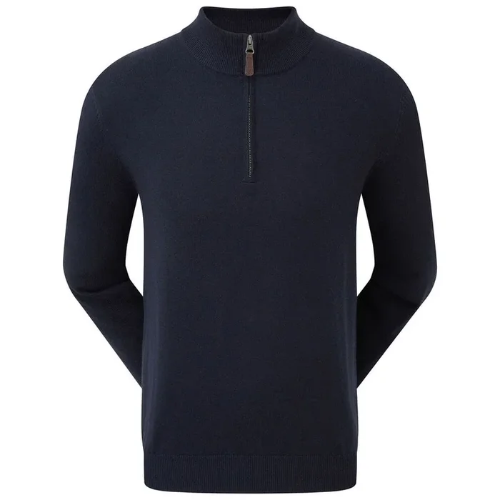 FootJoy Wool Blend 1/2 Zip Pullover – Navy