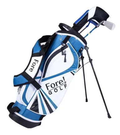 Fore! U-Light 4 Club Kids Golf Set for Ages 6-8 (kids 44-52″ tall) Blue/White