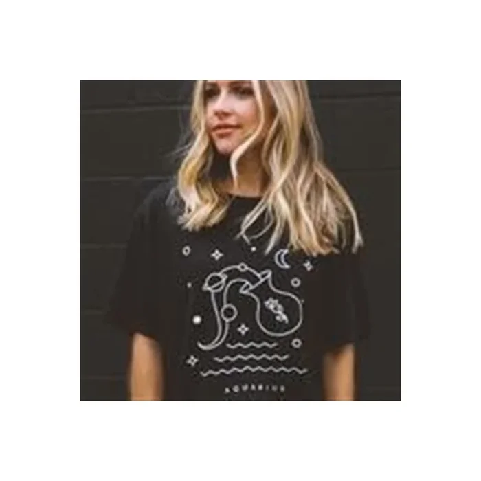 Friday + Saturday Zodiac Tee Aquarius