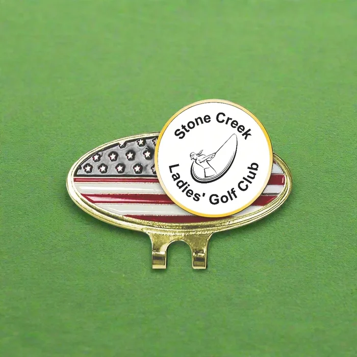 Full Color Custom Hat Clip with Ball Marker