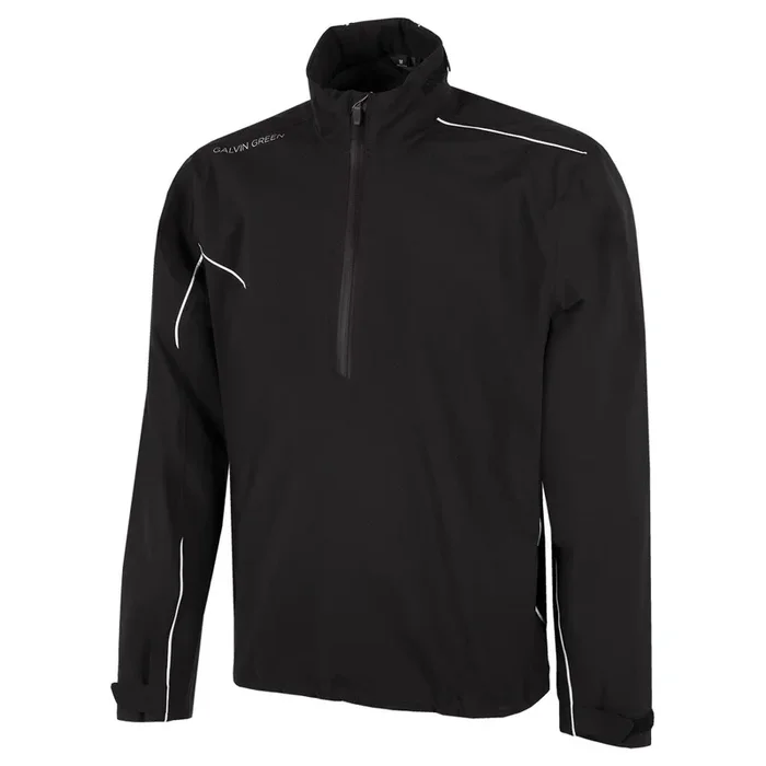 Galvin Green Aden Gore-Tex Paclite 1/2 Zip Waterproof Jacket – Black/White