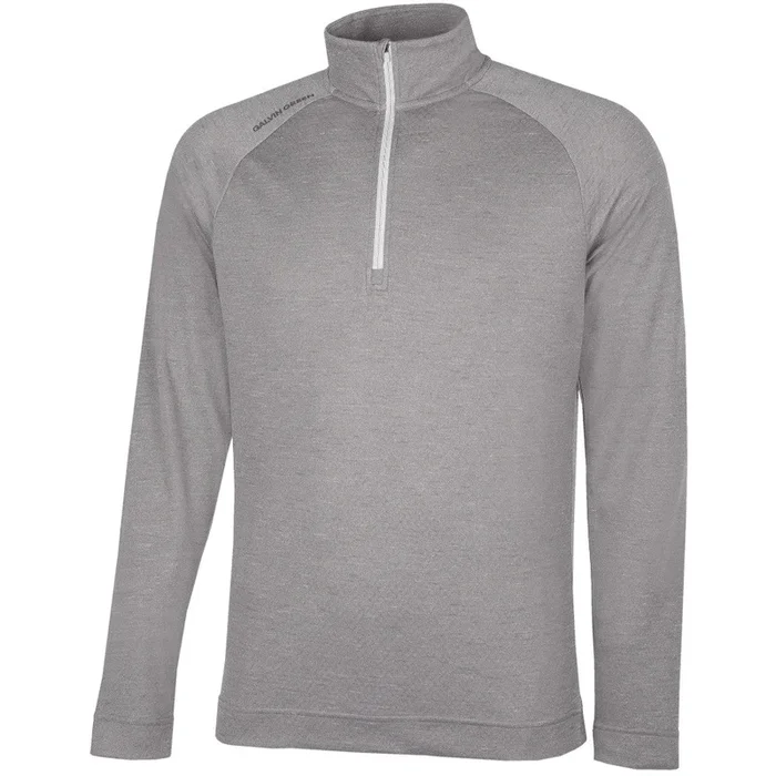 Galvin Green Dion 1/4 Zip Pullover – Grey Melange