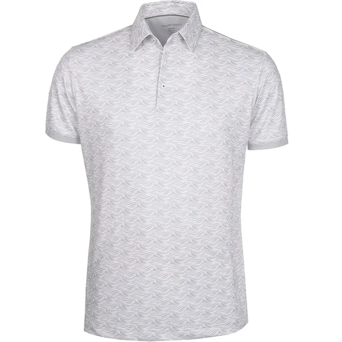 Galvin Green Madden Ventil8+ Polo Shirt – Cool Grey/White