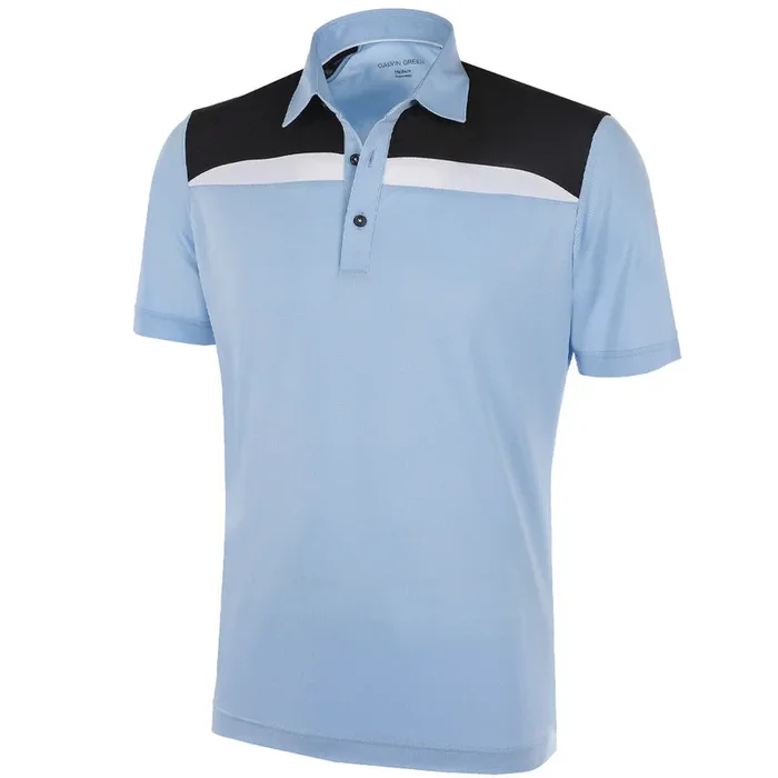 Galvin Green Mapping Ventil8+ Polo Shirt – Blue Bell/Black/White